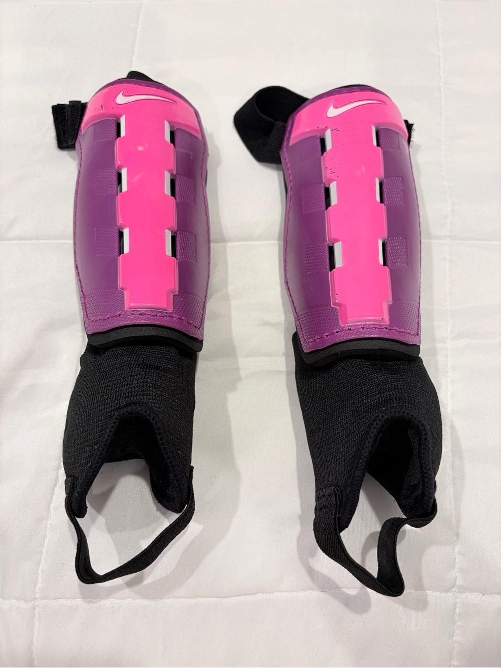 Nike Black Shin Guard with Pink Accents